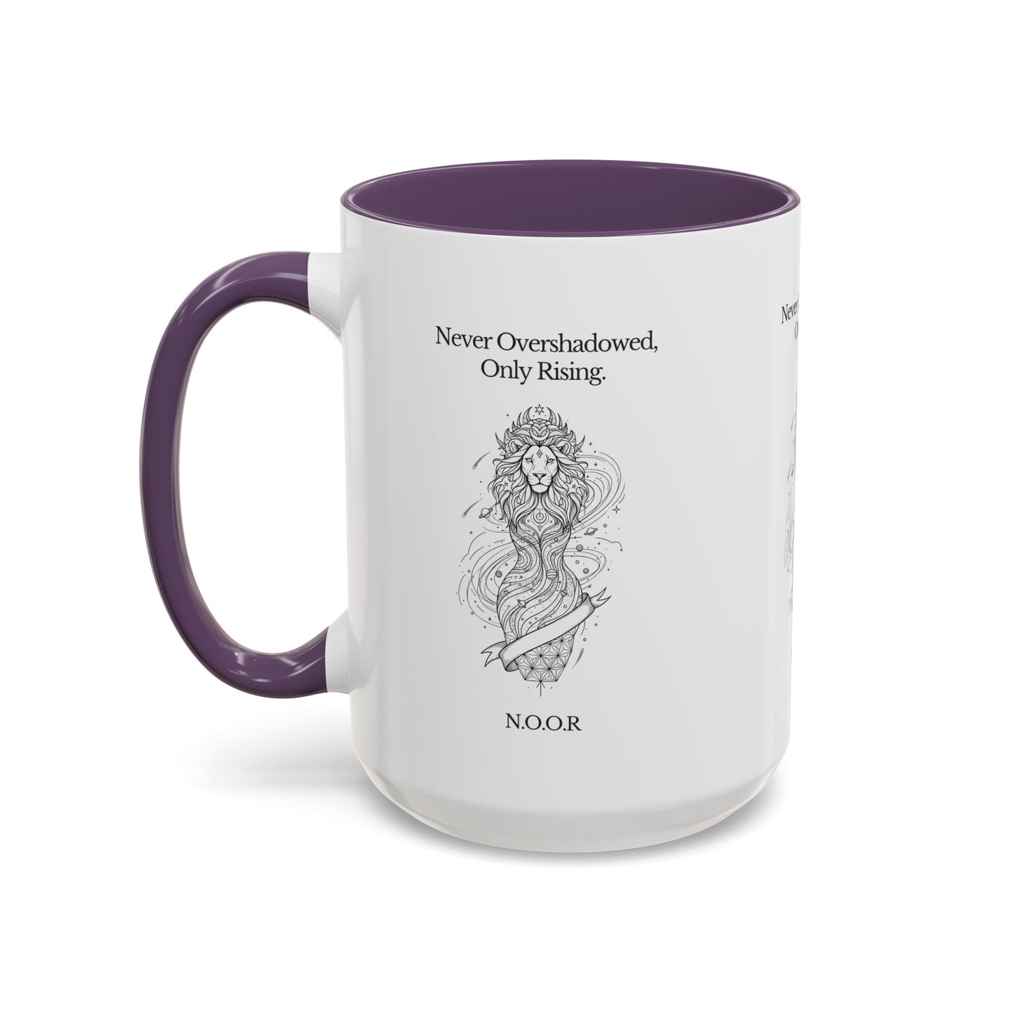 Personalized Girl Lion Accent Coffee Mug