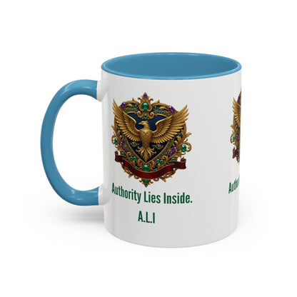 Personalized Initial Eagle Accent Coffee Mug