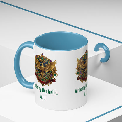 Personalized Initial Eagle Accent Coffee Mug