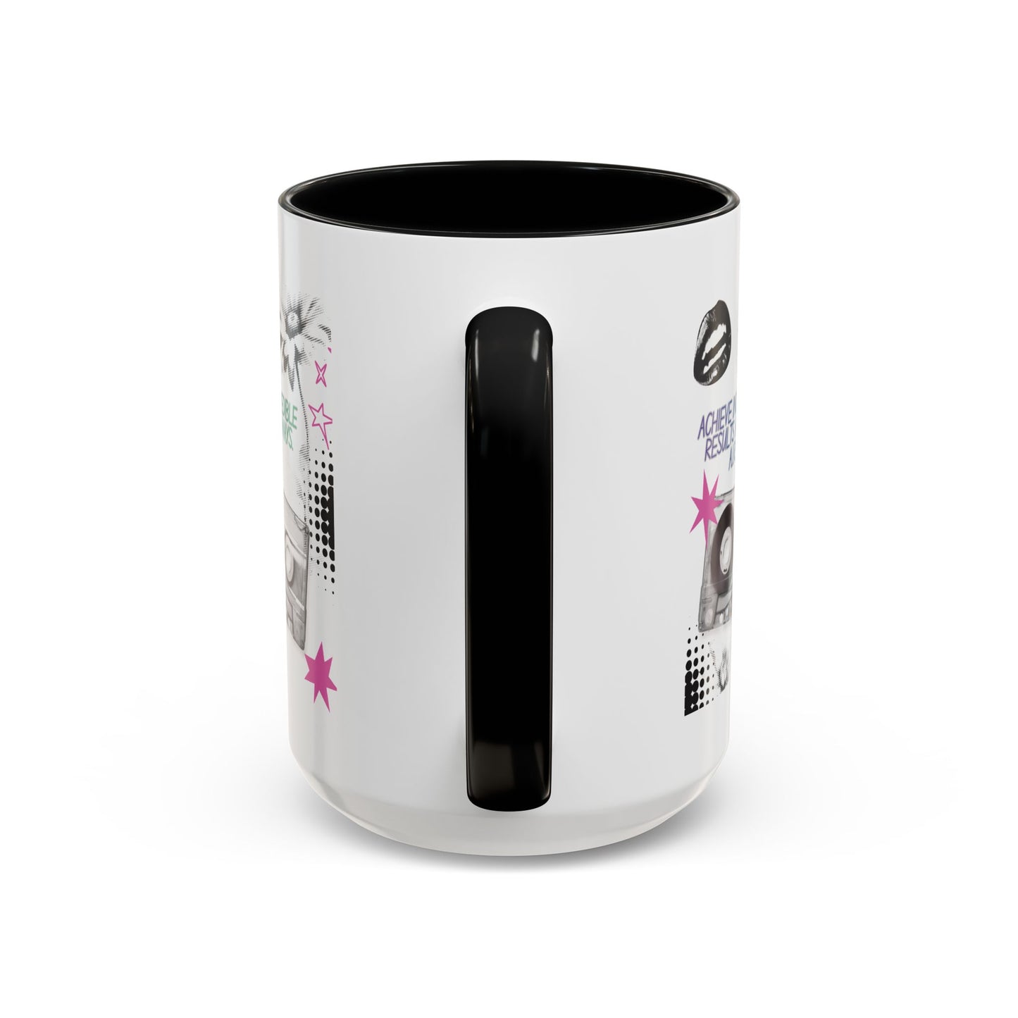 Personalized Cassette Vibes Accent Coffee Mug