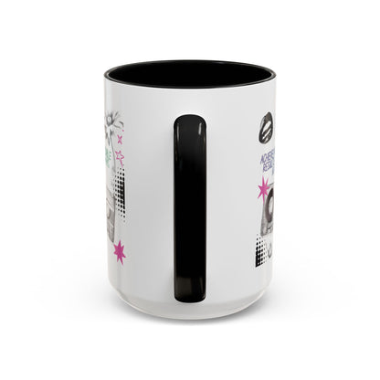 Personalized Cassette Vibes Accent Coffee Mug