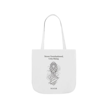 Personalized Initial Quote Girl Lion Canvas Tote Custom Name