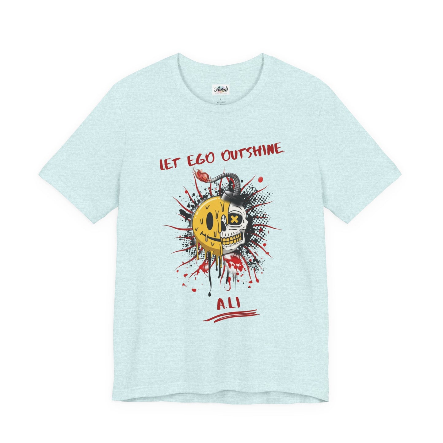 Personalized Split Smile Skull Design Tee