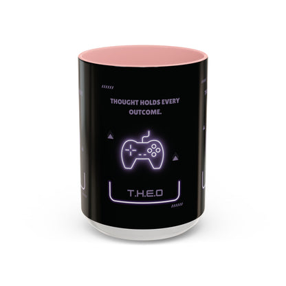 Personalized Initial Game Controller Accent Coffee Mug