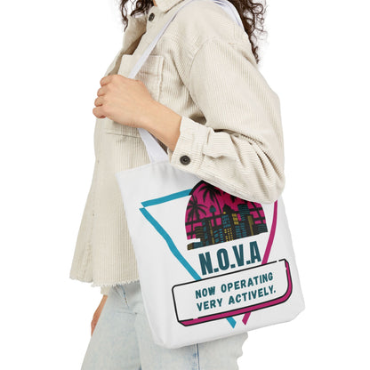 Personalized Initial Quote Building View Canvas Tote Custom Name