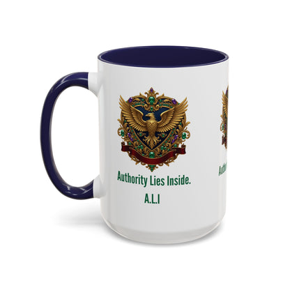 Personalized Initial Eagle Accent Coffee Mug