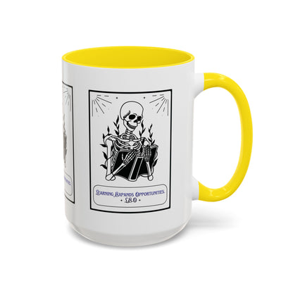 Personalized Initial Skeleton Accent Coffee Mug