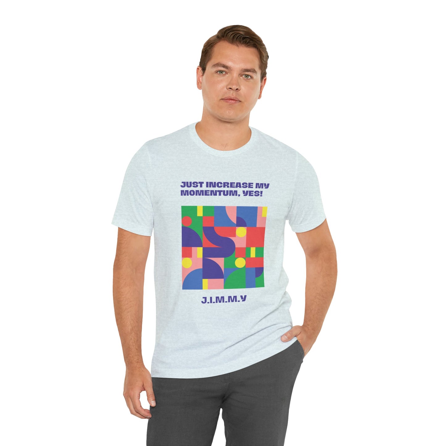 Personalized Momentum Graphic Colorful Geometric Design Tee