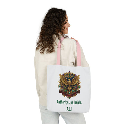 Personalized Initial Quote Eagle Wings Canvas Tote Custom Name