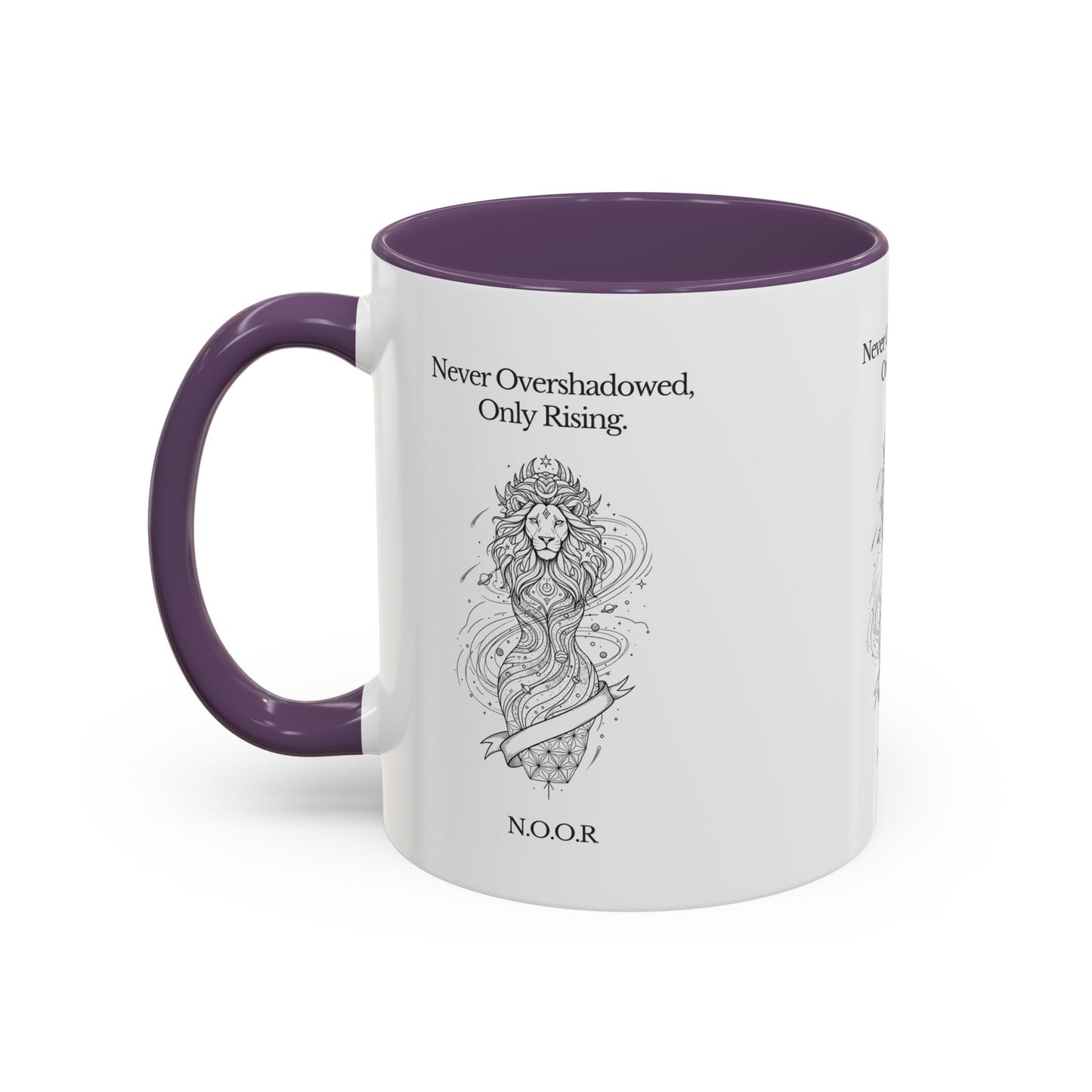 Personalized Girl Lion Accent Coffee Mug