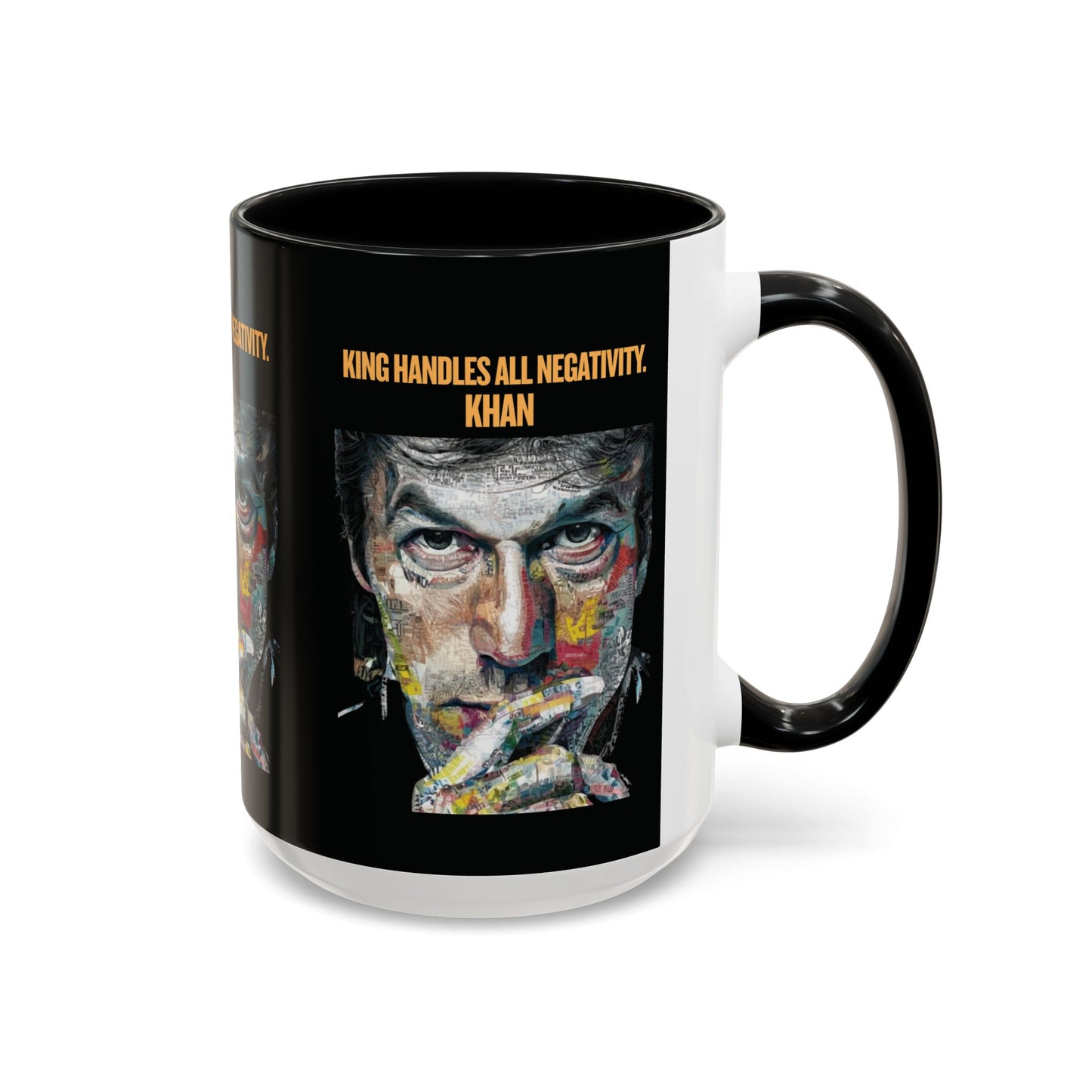 Personalized Initial Khan Accent Coffee Mug