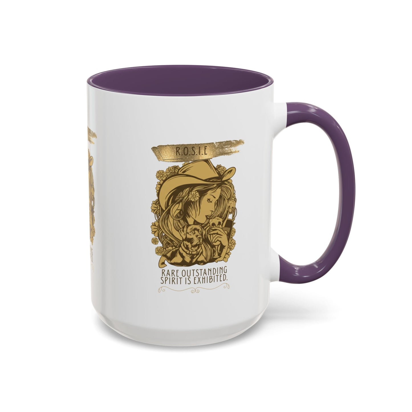 Personalized Golden Girl Accent Coffee Mug