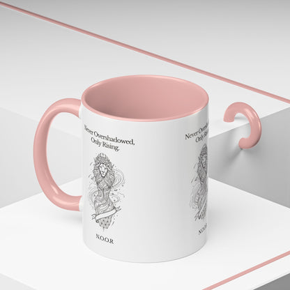 Personalized Girl Lion Accent Coffee Mug