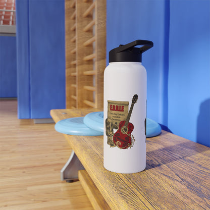 Personalized Initial Quote Guitar Stainless Steel Water Bottle