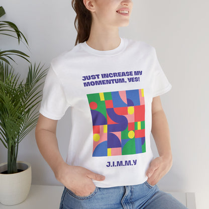 Personalized Momentum Graphic Colorful Geometric Design Tee