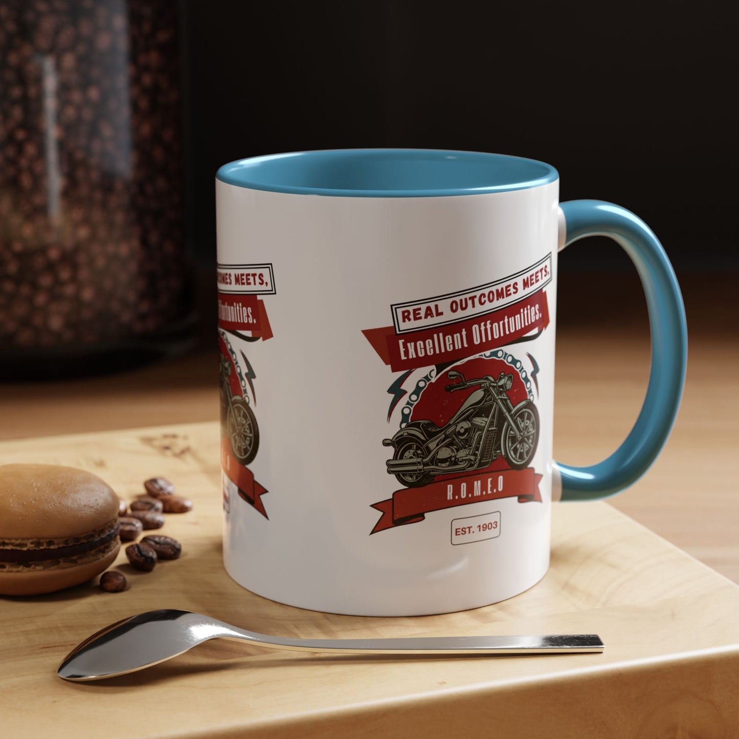 Personalized Motorcycle Accent Coffee Mug