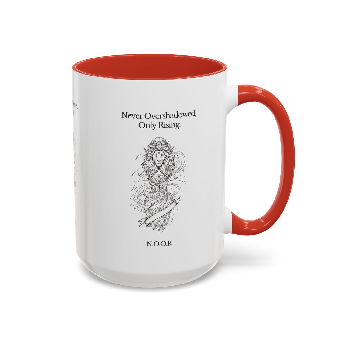 Personalized Girl Lion Accent Coffee Mug