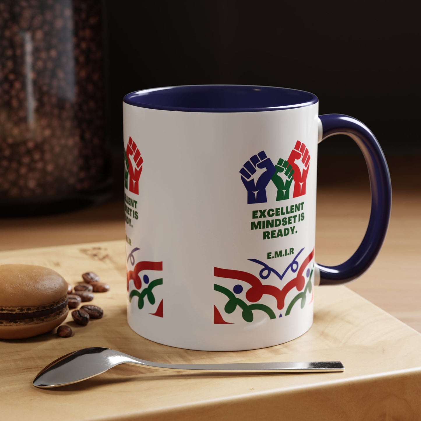 Personalized Initial Victory Accent Coffee Mug