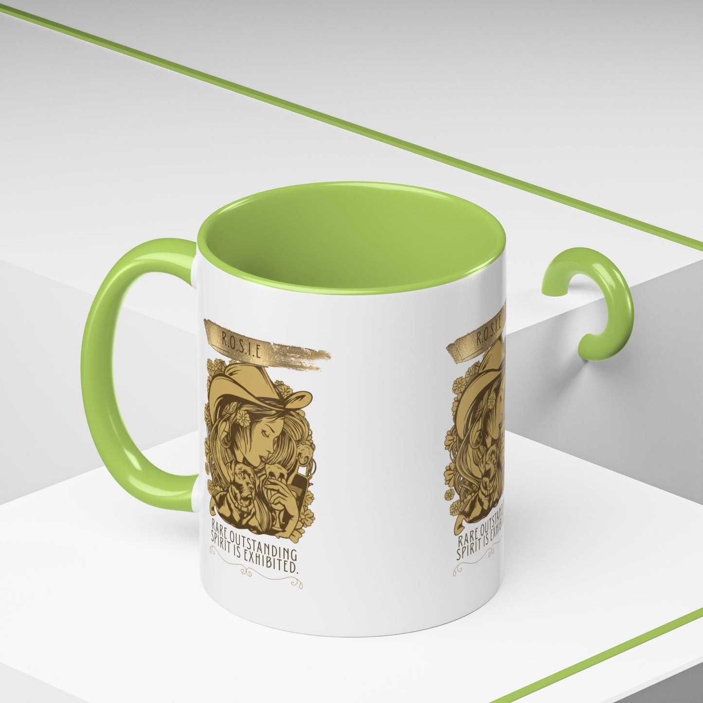 Personalized Golden Girl Accent Coffee Mug