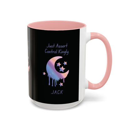 Personalized Moon Dripping Accent Coffee Mug