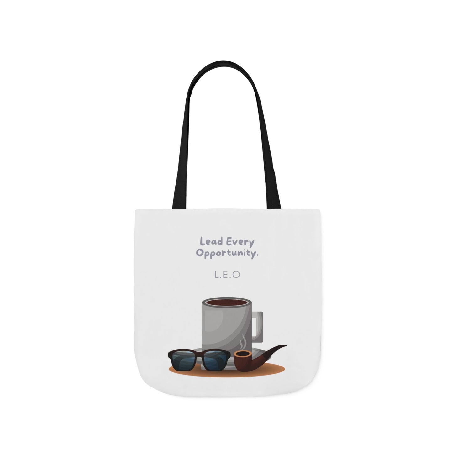 Personalized Initial Quote Sunglasses and Coffee Canvas Tote Custom Name