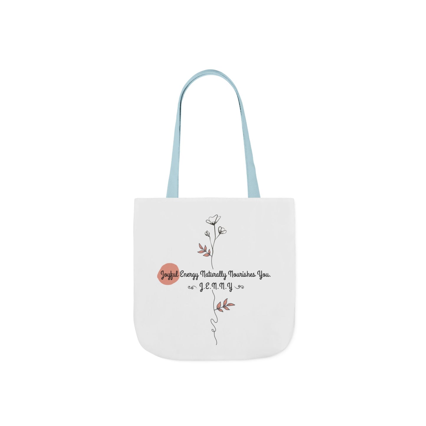 Personalized Initial Quote Floral Minimalist Canvas Tote Custom Name