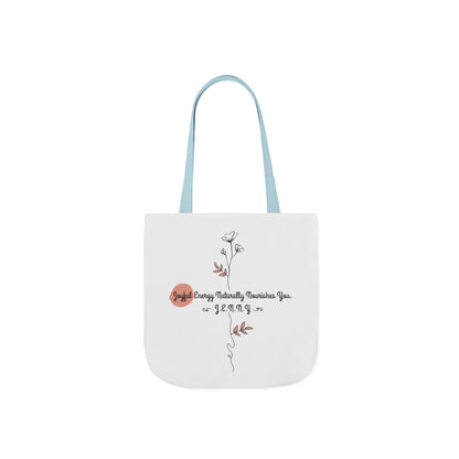 Personalized Initial Quote Floral Minimalist Canvas Tote Custom Name