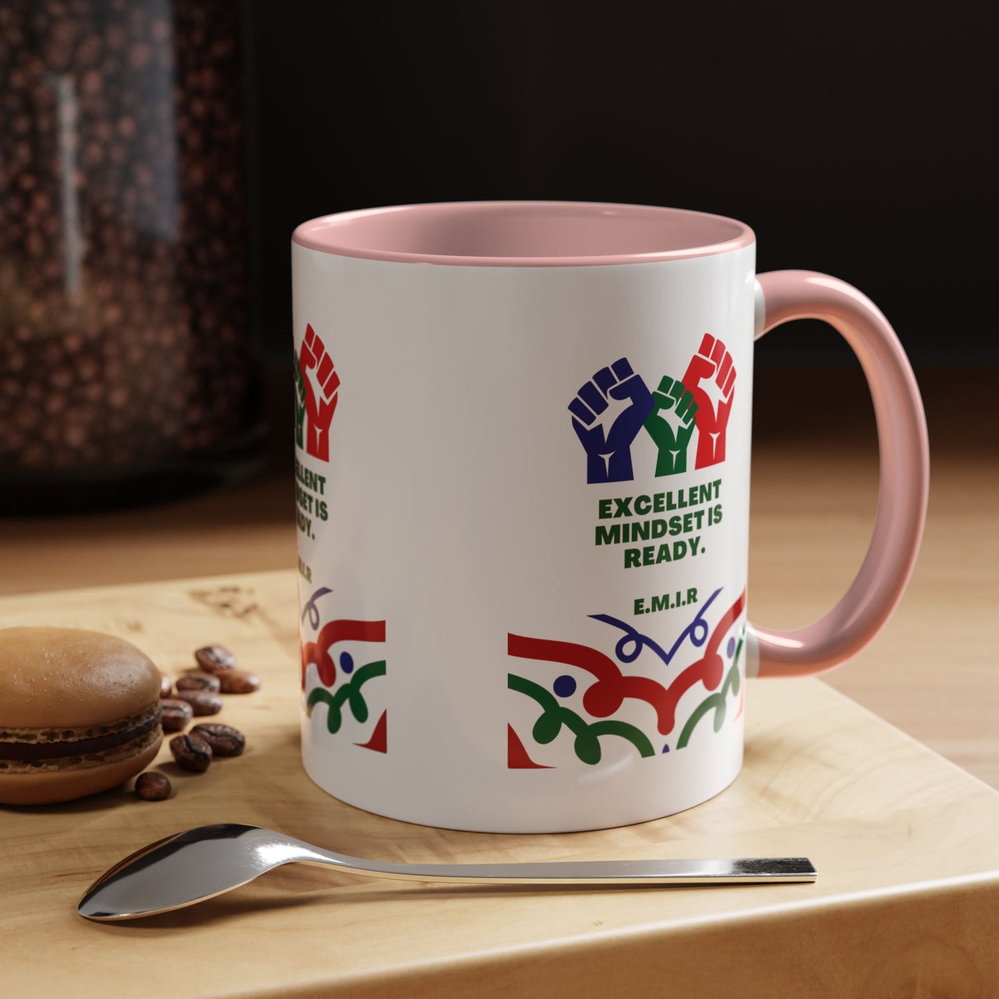 Personalized Initial Victory Accent Coffee Mug