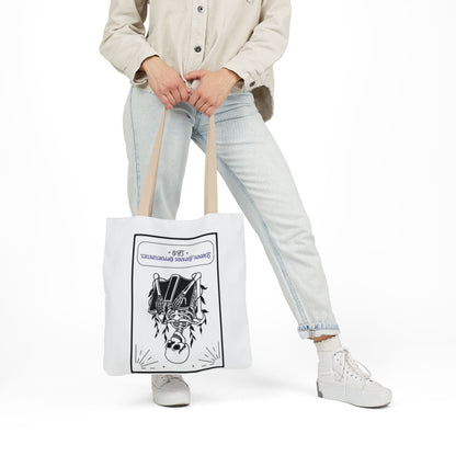 Personalized Initial Quote Skeleton Canvas Tote Custom Name