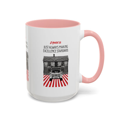 Personalized Vintage Car Accent Coffee Mug