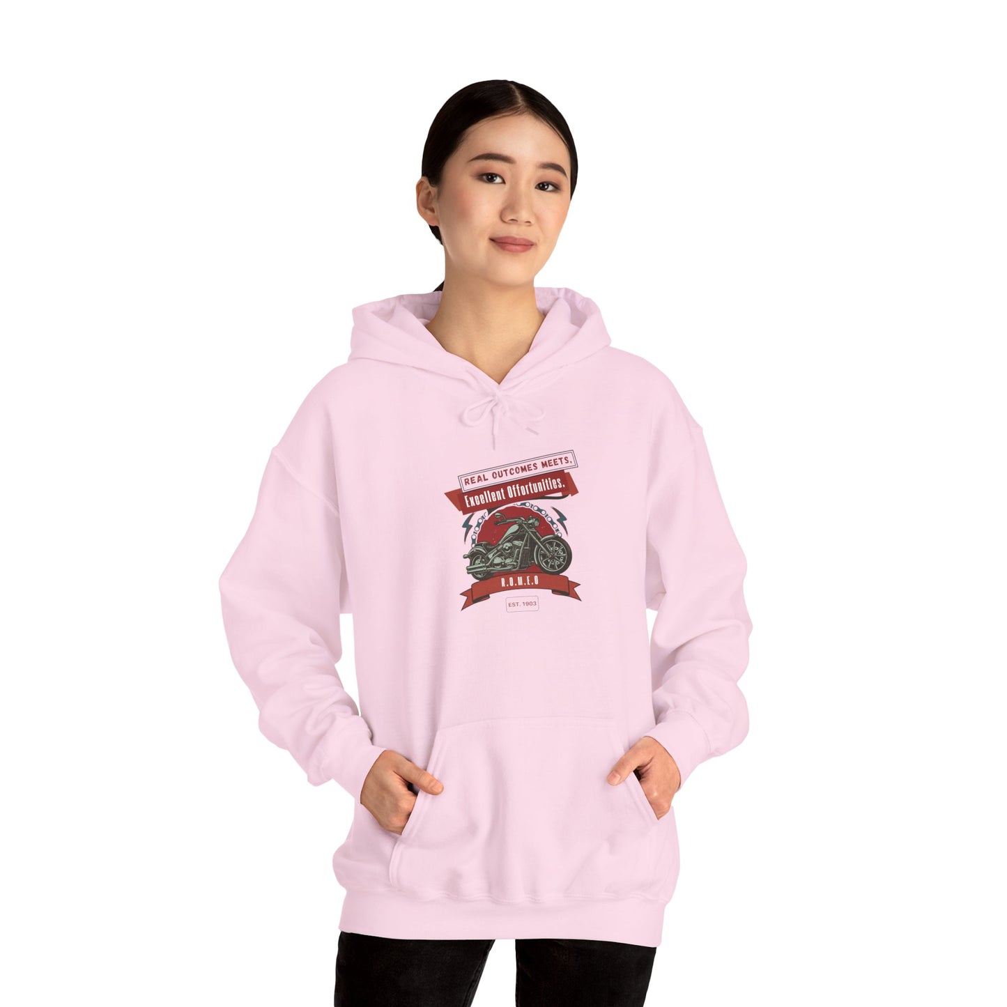 Personalized Motorcycle Graphic Hooded Sweatshirt
