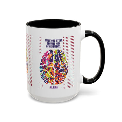 Personalized Initial Brain Accent Coffee Mug