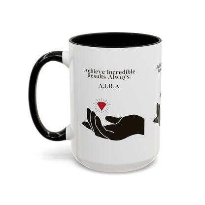 Personalized Initial Hand and Gem Accent Coffee Mug