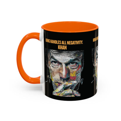 Personalized Initial Khan Accent Coffee Mug