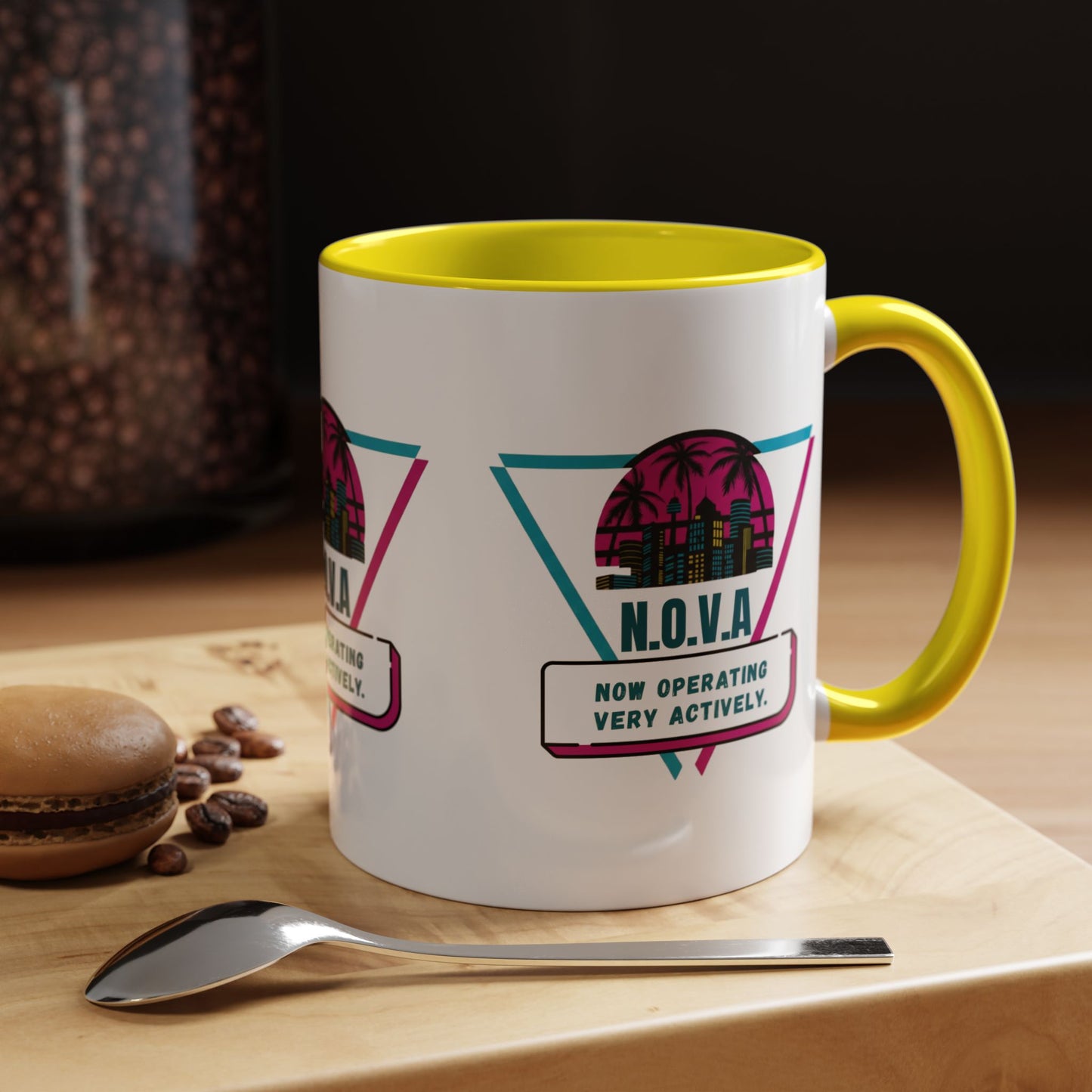 Personalized Building View Accent Coffee Mug