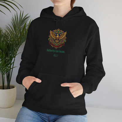 Personalized Eagle with Wings Hooded Sweatshirt