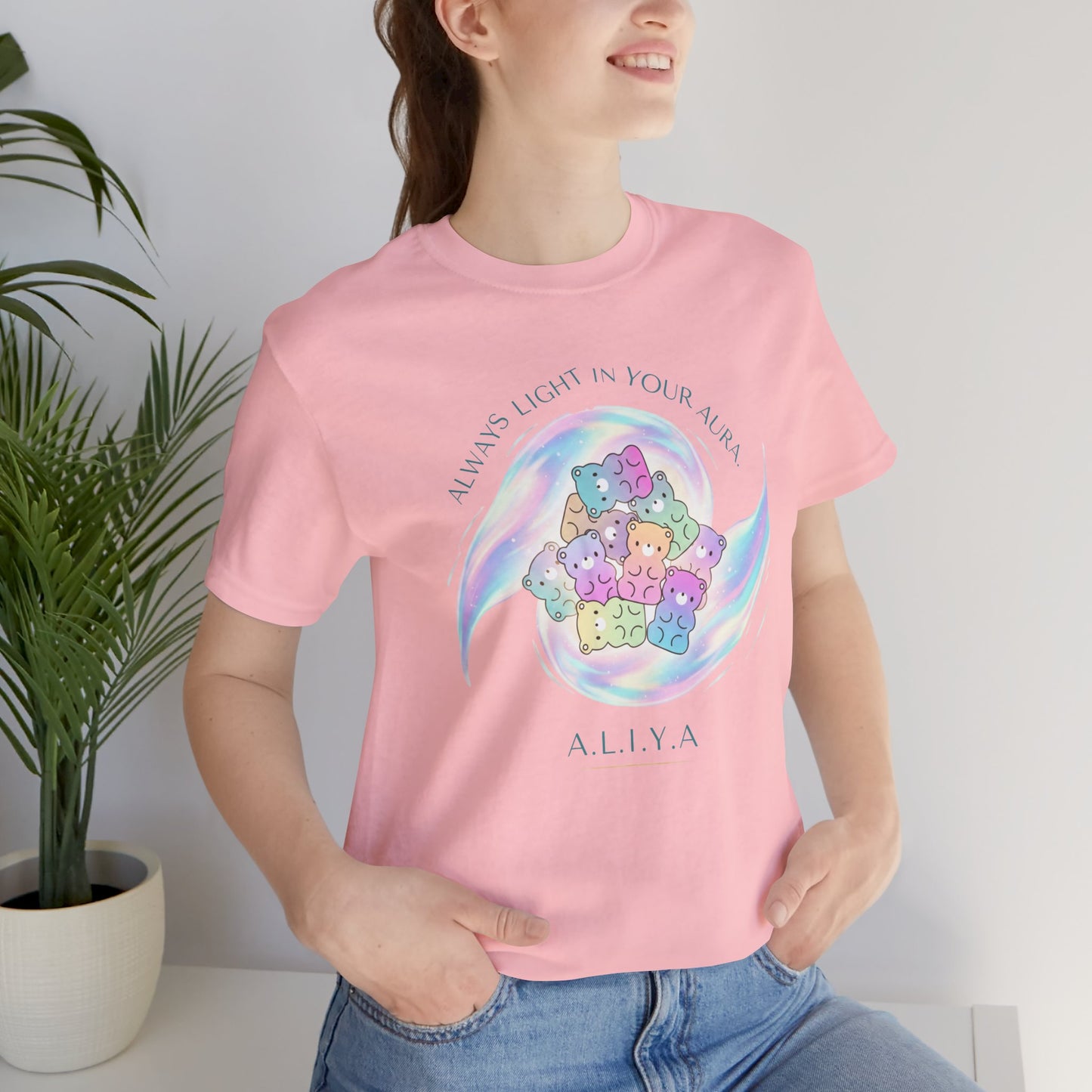 Personalized Pastel Teddy Heart Tee