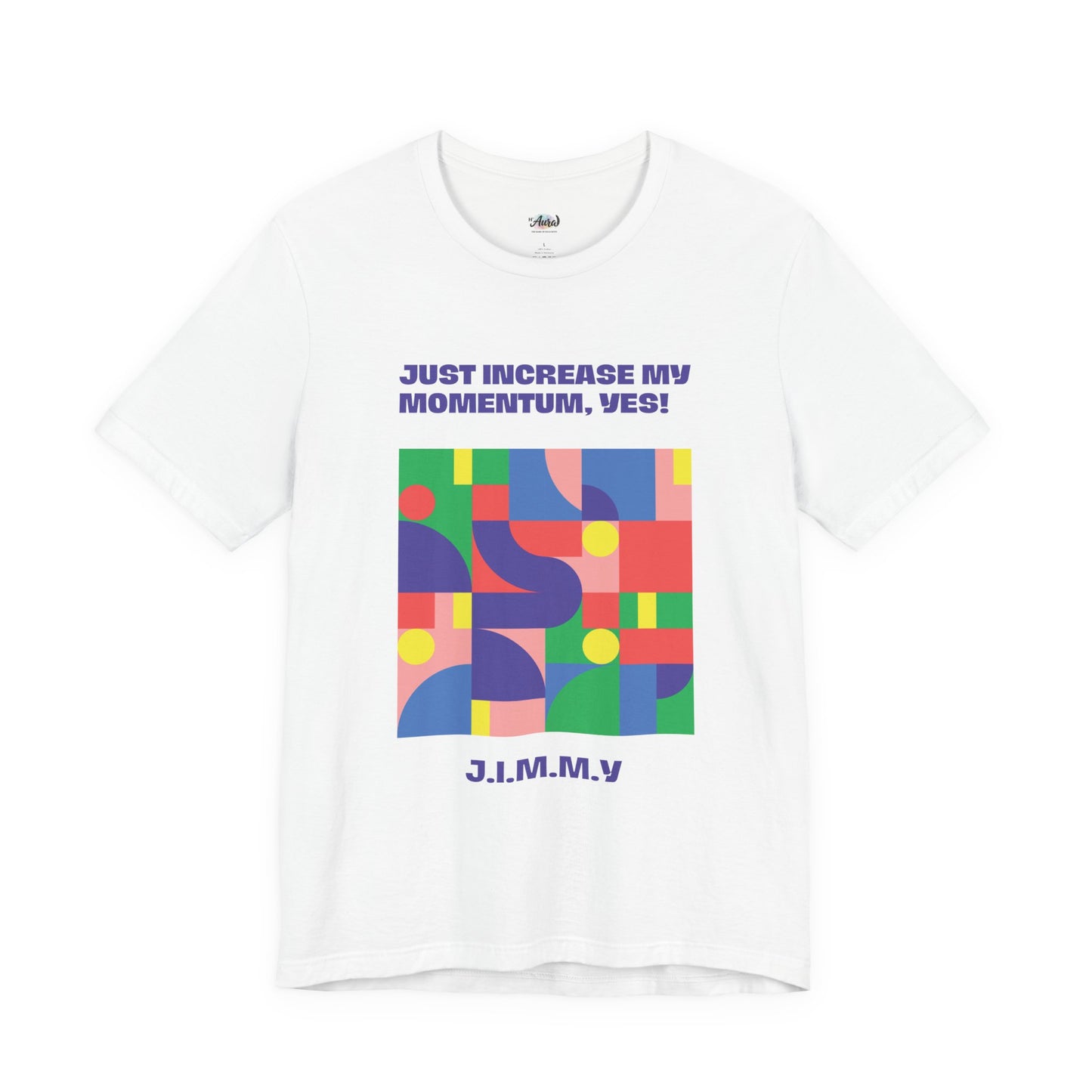 Personalized Momentum Graphic Colorful Geometric Design Tee