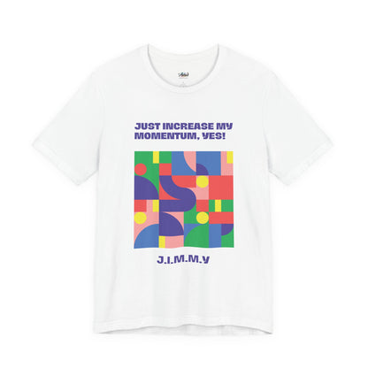 Personalized Momentum Graphic Colorful Geometric Design Tee