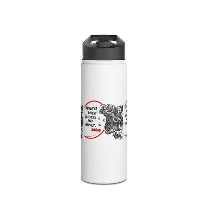 Personalized Initial Quote Inspirational Girl Stainless Steel Water Bottle