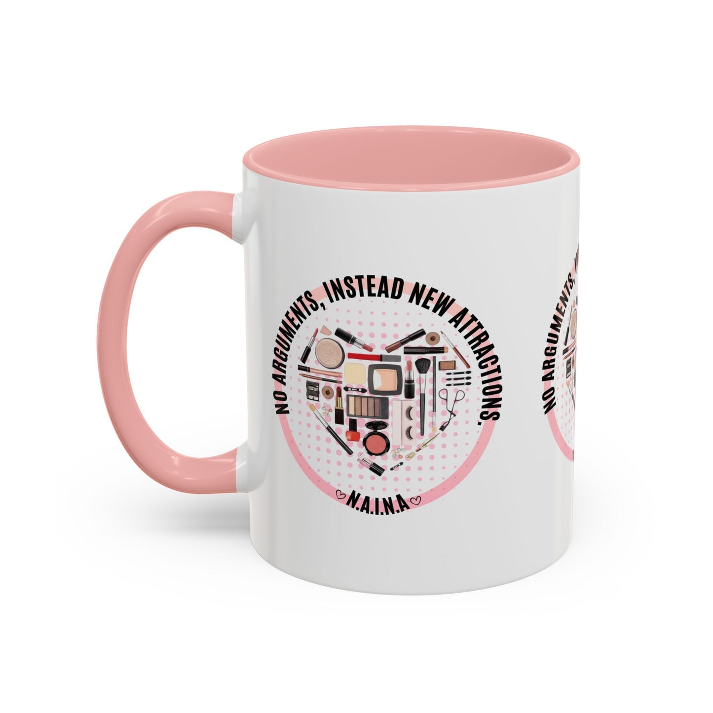 Personalized Cosmetic Heart Accent Coffee Mug