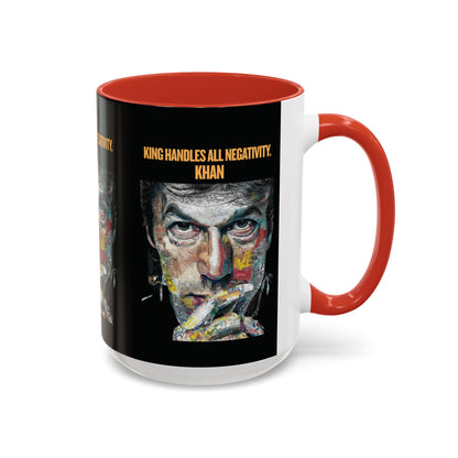 Personalized Initial Khan Accent Coffee Mug