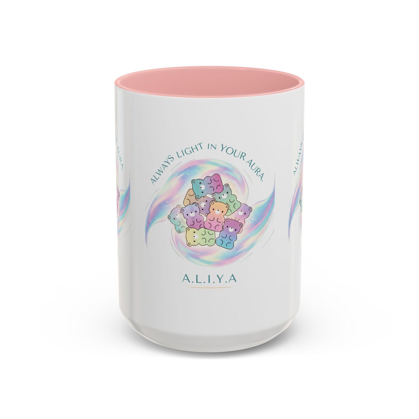 Personalized Initial Cloud Collage Accent Coffee Mug