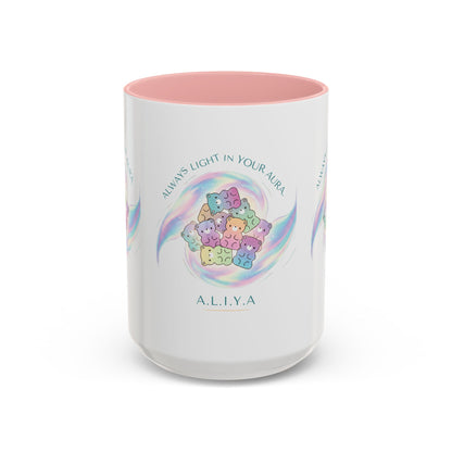 Personalized Initial Cloud Collage Accent Coffee Mug