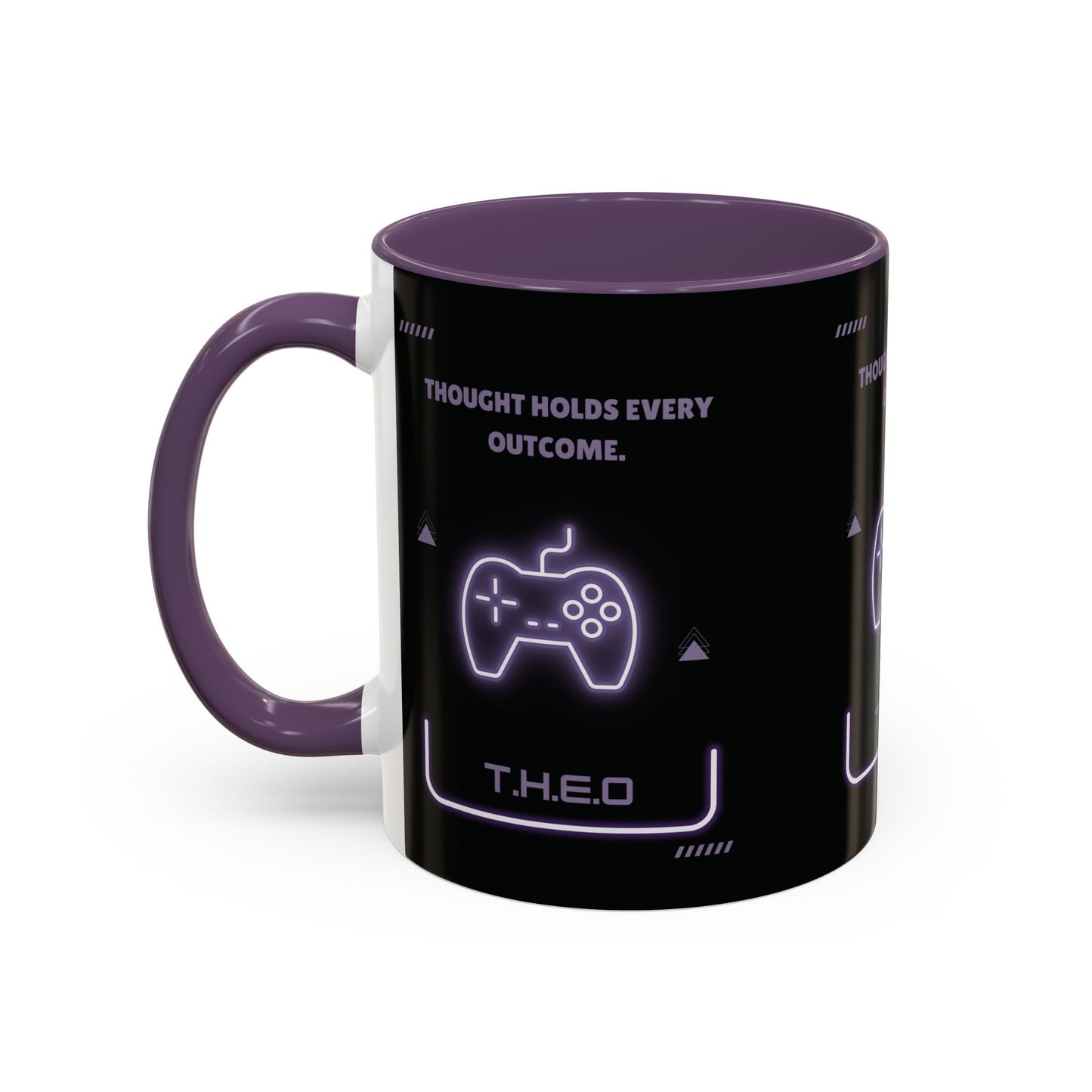 Personalized Initial Game Controller Accent Coffee Mug