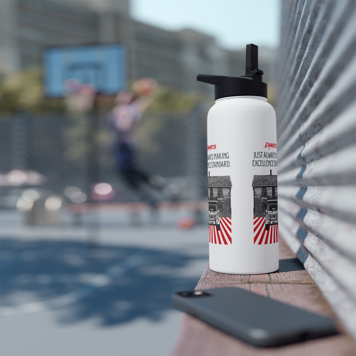 Personalized Initial Quote Vintage Car Stainless Steel Water Bottle