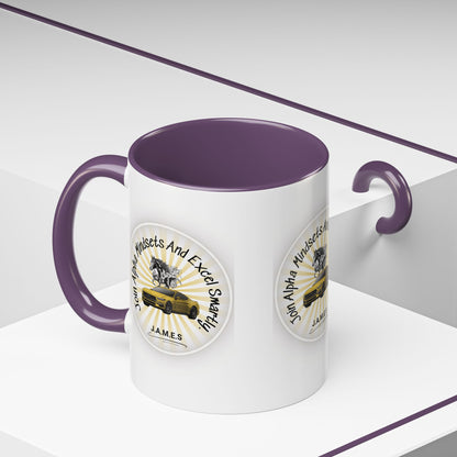 Personalized Car with Horse Accent Coffee Mug
