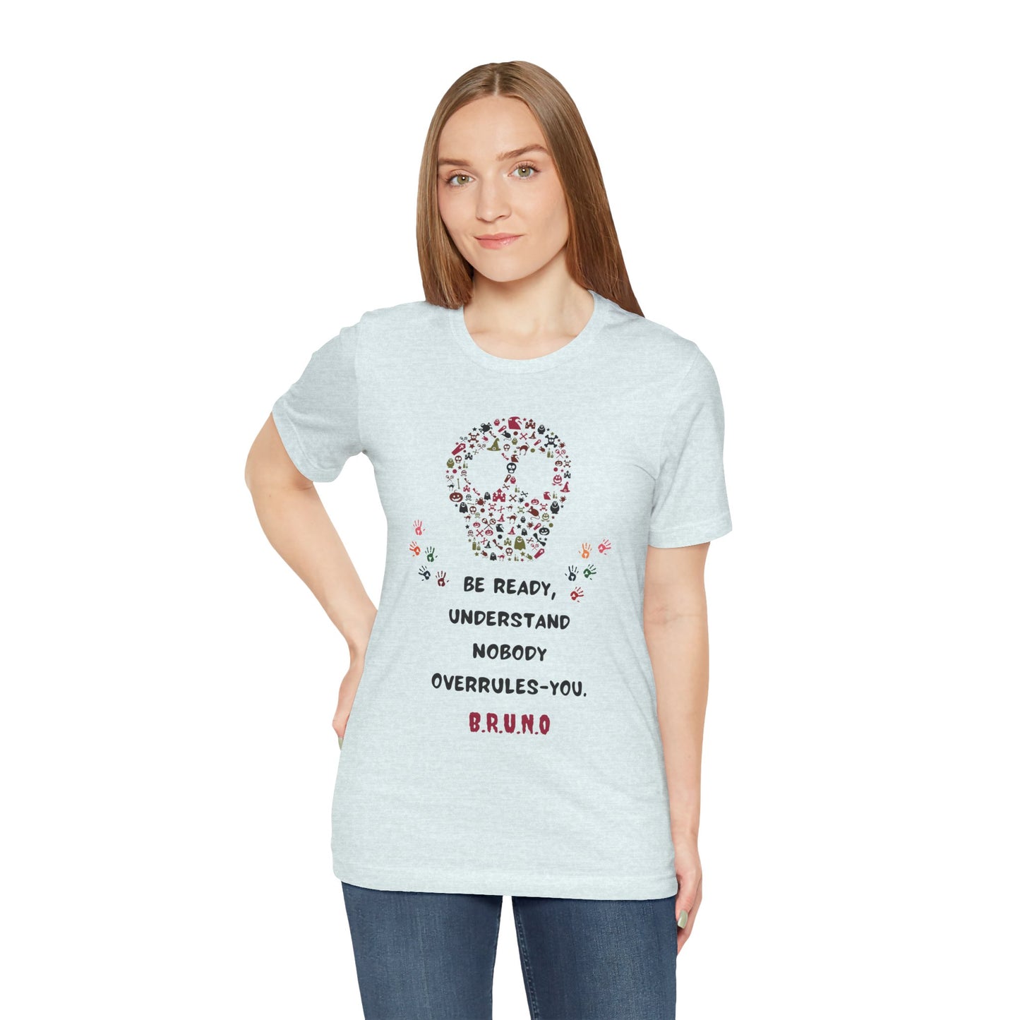Personalized Peace Floral  and Skull Tee