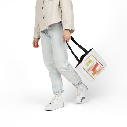 Personalized Initial Quote Inspirational Canvas Tote Custom Name