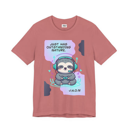 Personalized Sloth Gamer Tee